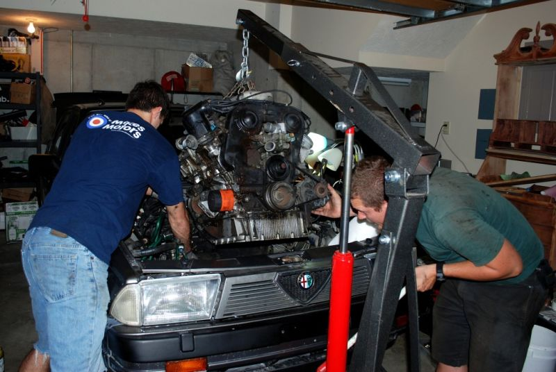 Working on the first Alfa.